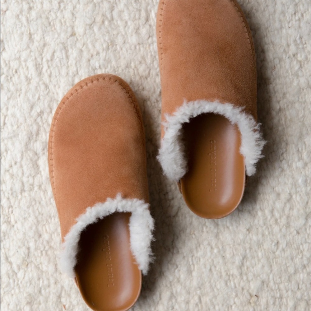 Jenni Kayne Shearling-Lined Moc Clog NWT